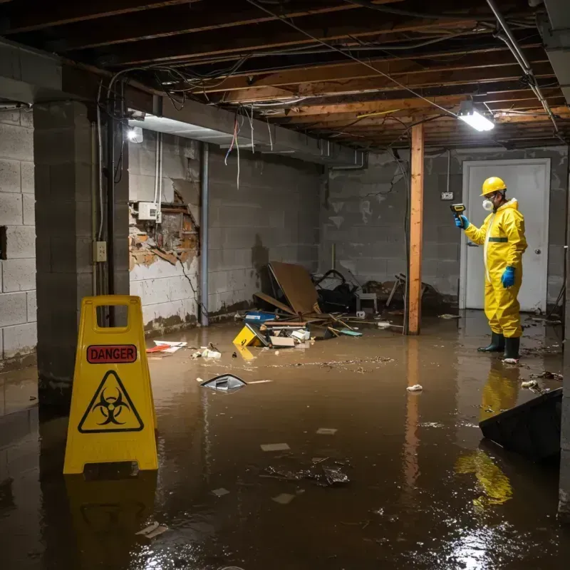 Flooded Basement Electrical Hazard in Boiling Springs, PA Property